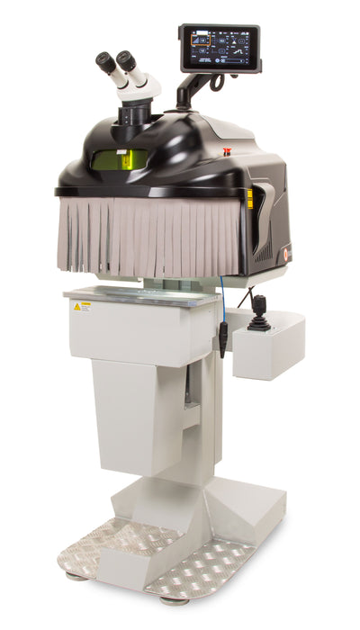 Orion Automated Welding Laser System on a white background. Showcasing the different features of this laser welder.
