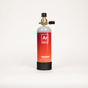 Argon Mini® Plus gas tank with a small argon gas regulator.