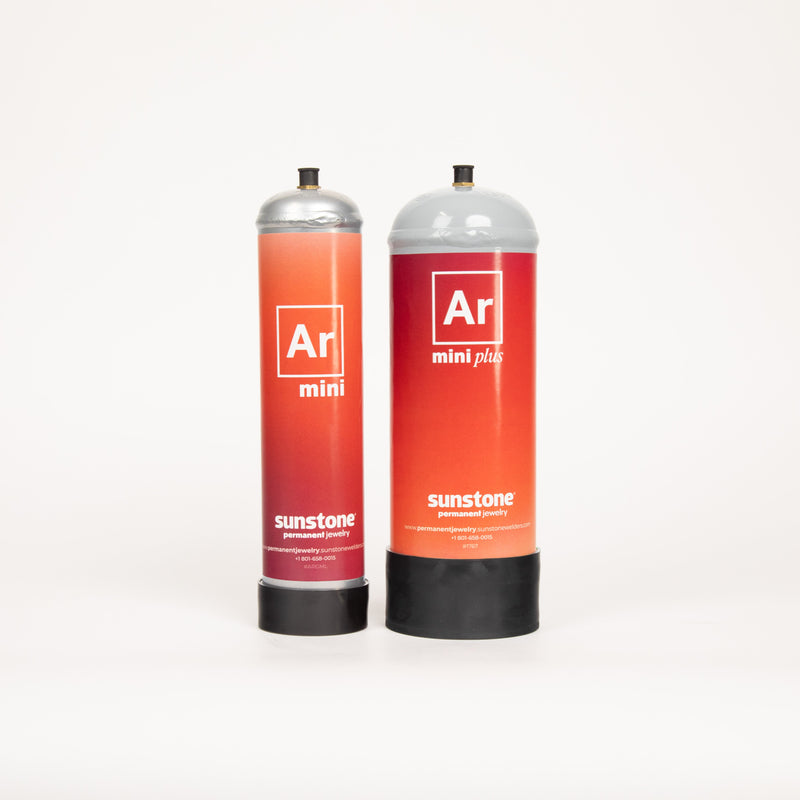 Two sunstone products with Ar mini branding on a white background