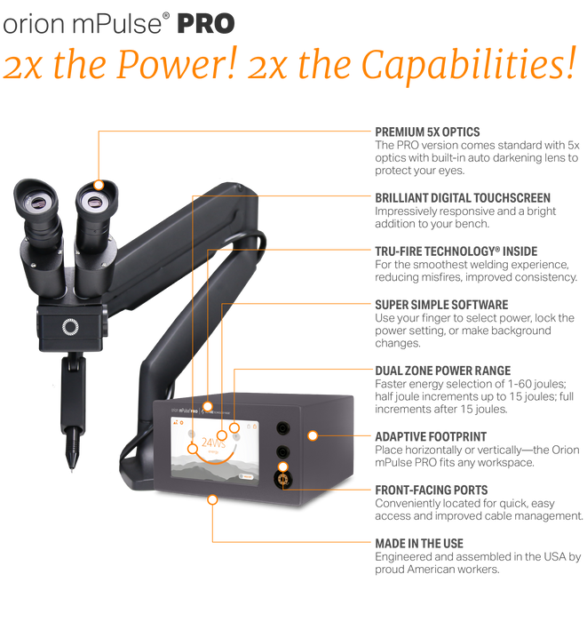 Orion mPulse® PRO Pulse Arc Welder: Twice the Power. Twice the Capabil ...