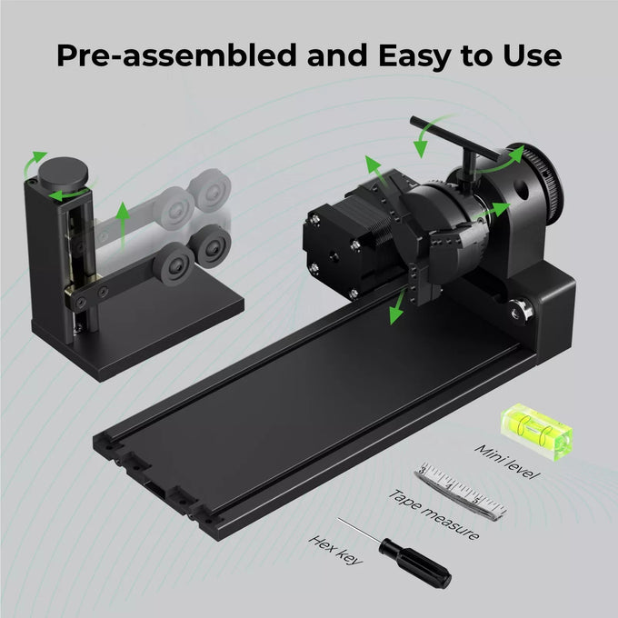 Rotary Attachment for xTool F1 Portable Laser Engraver