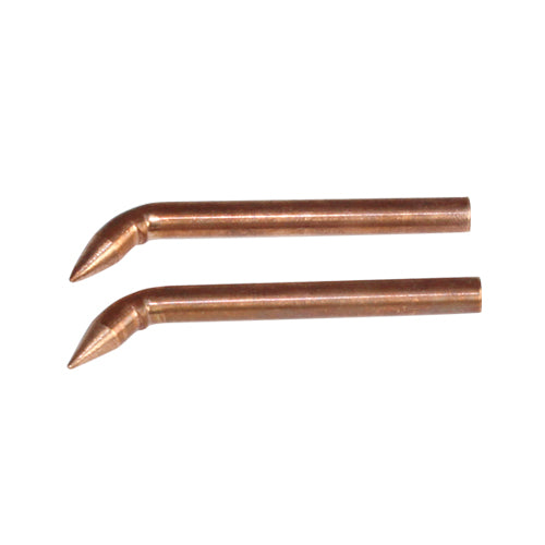 Electrodos de microsoldadura en ángulo